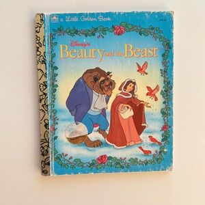 Disney Beauty and the Beast- Little Golden Book- 1990s Vintage